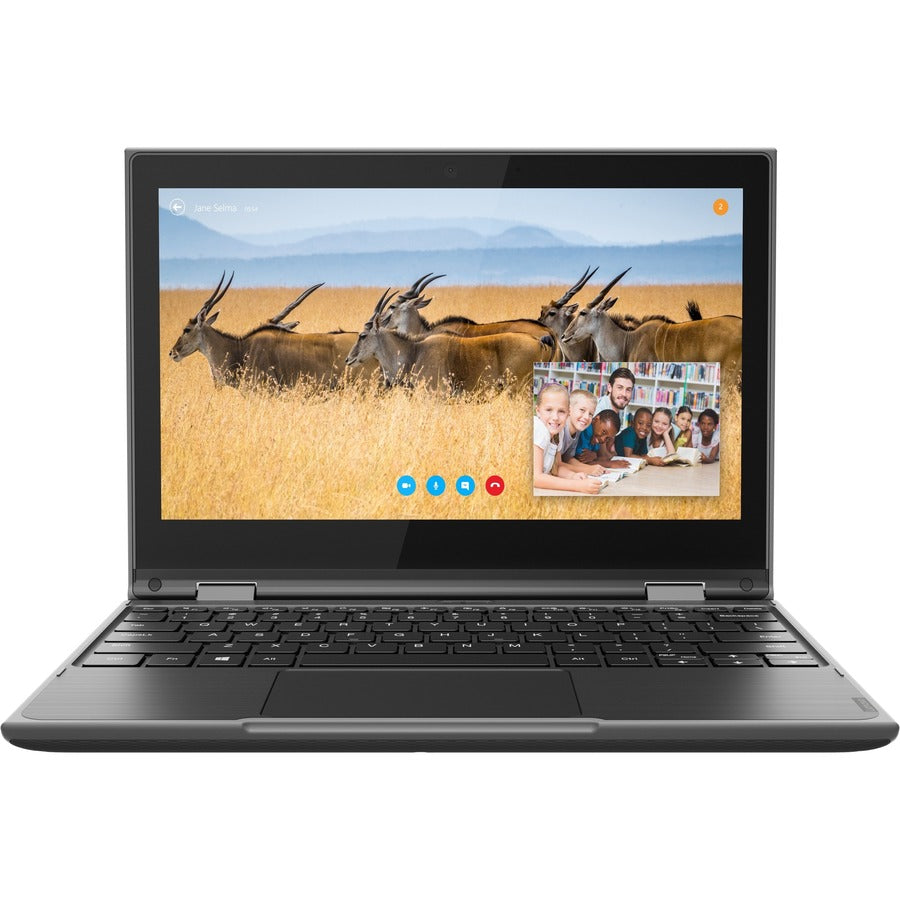 Netbook Lenovo 300e Windows 2e génération 82GK001ACF 11,6" à écran tactile - HD - 1366 x 768 - AMD 3015e Dual-core (2 cœurs) 1,20 GHz - 4 Go de RAM totale - 64 Go de mémoire flash - Noir 82GK001ACF