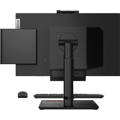 Ordinateur de bureau Lenovo ThinkCentre M80q Gen 3 11U1004NUS - Intel Core i7 12e génération i7-12700T Dodeca-core (12 cœurs) 1,40 GHz - 16 Go RAM DDR5 SDRAM - 1 To SSD M.2 PCI Express NVMe 4.0 x4 - Minuscule - Noir 11U1004NUS
