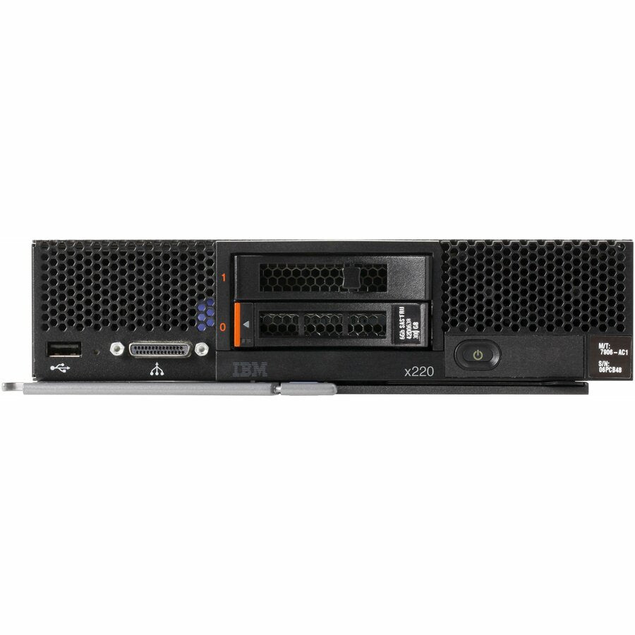 Serveur Lenovo Flex System x220 7906D2U - 1 x Intel Xeon E5-2420 1,90 GHz - 4 Go RAM - Contrôleur Serial ATA/600 7906D2U