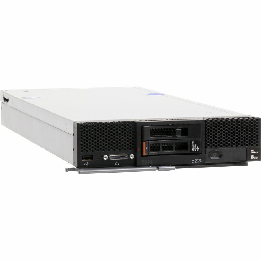 Serveur Lenovo Flex System x220 7906D2U - 1 x Intel Xeon E5-2420 1,90 GHz - 4 Go RAM - Contrôleur Serial ATA/600 7906D2U