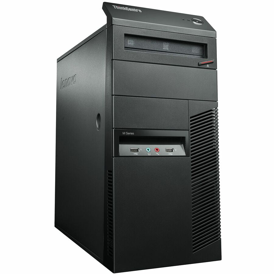 Ordinateur de bureau Lenovo ThinkCentre M77 1995A7U - AMD Athlon II X2 B26 Dual-core (2 cœurs) 3,20 GHz - 2 Go RAM DDR3 SDRAM - Disque dur 250 Go - Tour - Noir professionnel 1995A7U