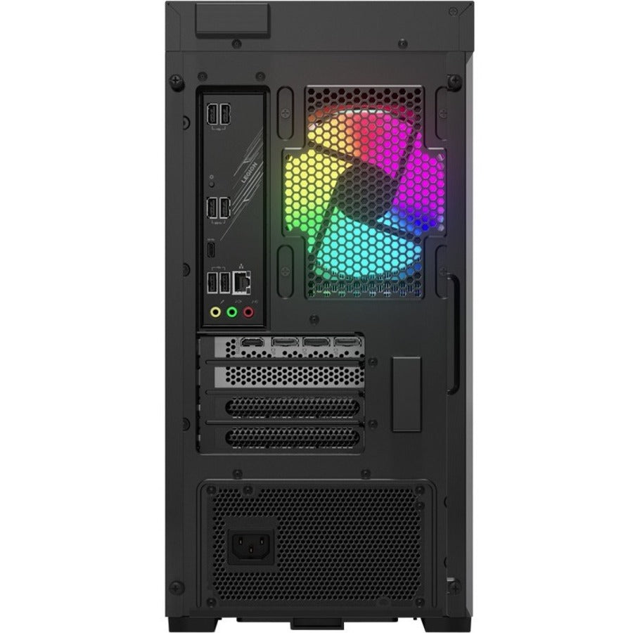Ordinateur de bureau de jeu Lenovo Legion T5 26IAB7 90SU000NFZ - Intel Core i5 12e génération i5-12400 Hexa-core (6 cœurs) - 16 Go de RAM DDR5 SDRAM - 512 Go de SSD M.2 PCI Express 4.0 - Tour - Noir corbeau 90SU000NFZ