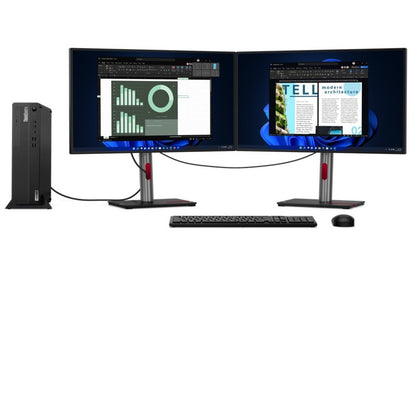 Ordinateur de bureau Lenovo ThinkCentre M80s Gen 3 11TG001UUS - Intel Core i5 12e génération i5-12500 Hexa-core (6 cœurs) 3 GHz - 16 Go RAM DDR5 SDRAM - 256 Go NVMe M.2 PCI Express PCI Express NVMe 4.0 x4 SSD - Petit facteur de forme - Noir 11TG001UUS