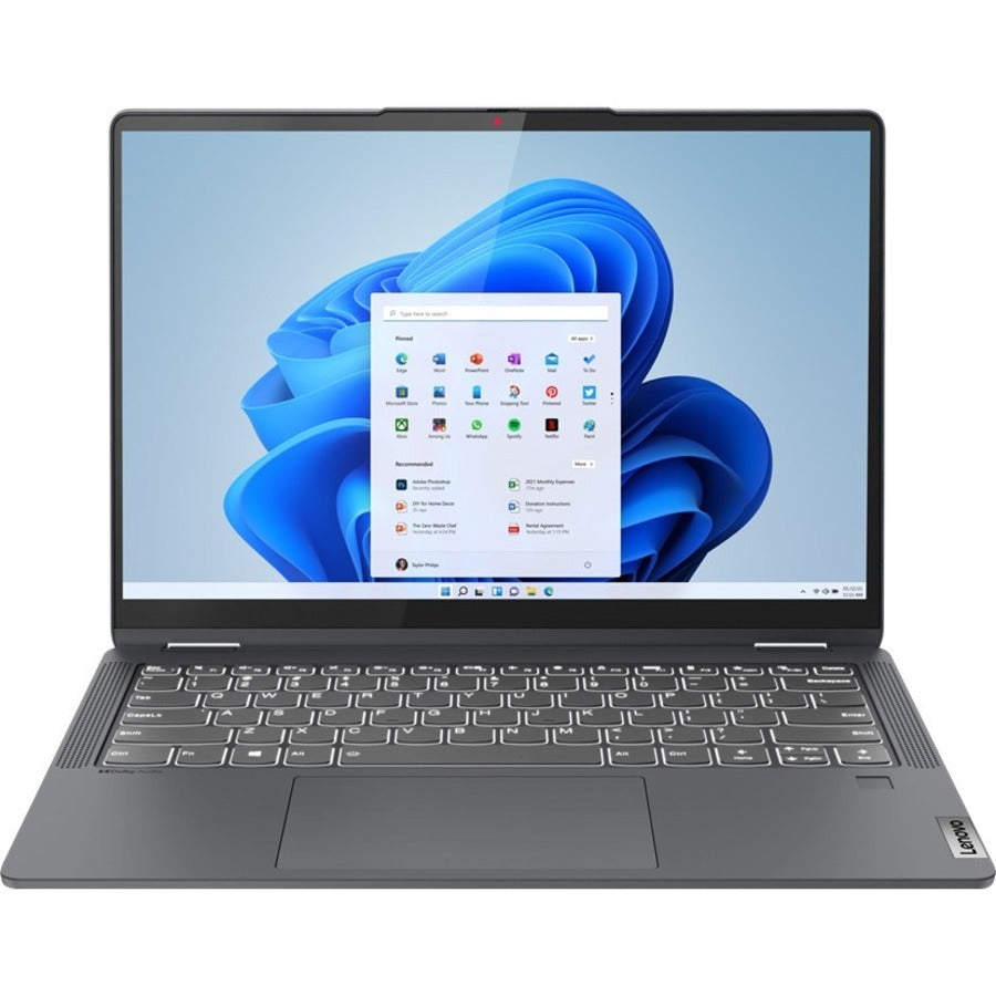 Lenovo IdeaPad Flex 5 14IAU7 82R7000ECF Ordinateur portable convertible 2 en 1 à écran tactile 14" - 2,8K - 2880 x 1800 - Intel Core i7 12e génération i7-1255U Deca-core (10 cœurs) 3,50 GHz - 16 Go de RAM totale - SSD 512 Go - Gris orage 82R7000ECF