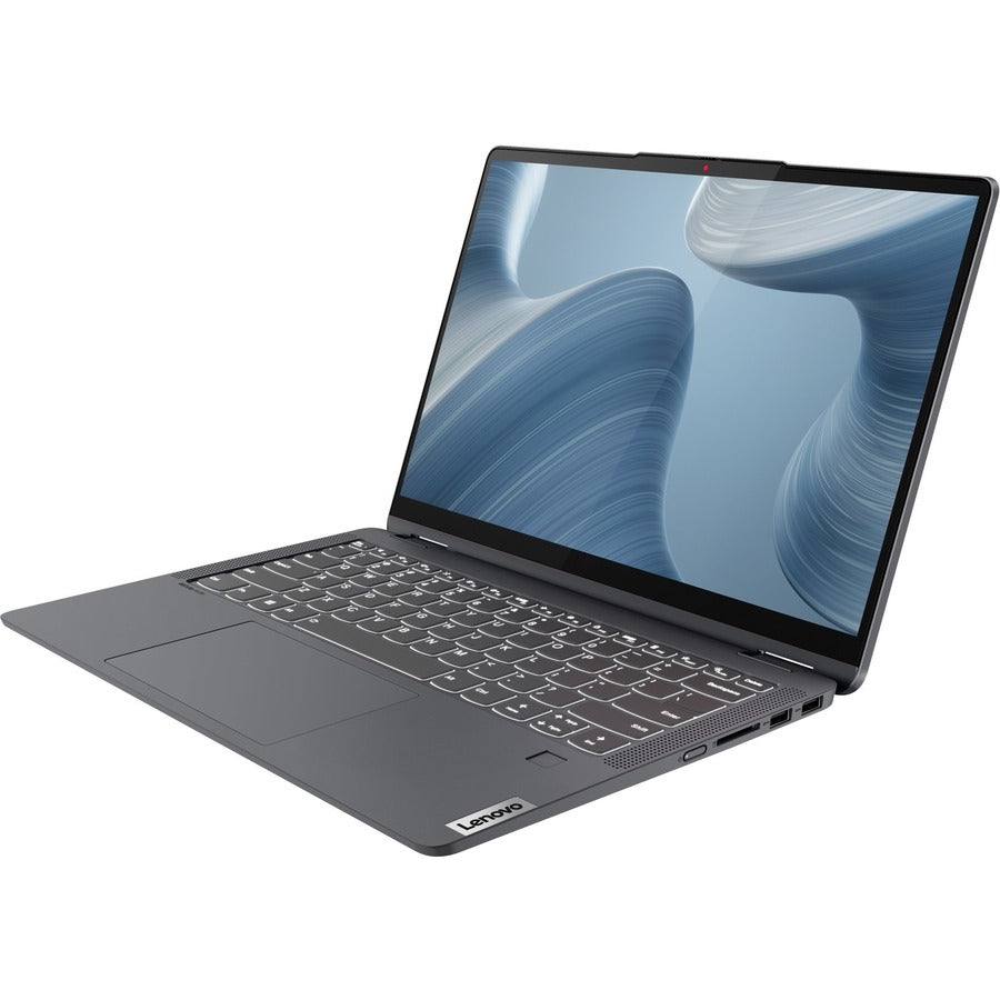 Lenovo IdeaPad Flex 5 14IAU7 82R7000ECF Ordinateur portable convertible 2 en 1 à écran tactile 14" - 2,8K - 2880 x 1800 - Intel Core i7 12e génération i7-1255U Deca-core (10 cœurs) 3,50 GHz - 16 Go de RAM totale - SSD 512 Go - Gris orage 82R7000ECF