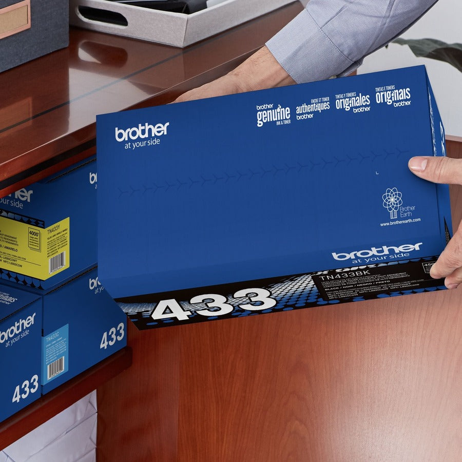 Cartouche de toner laser à haut rendement d'origine Brother TN433BK - Noir - 1 unité TN433BK