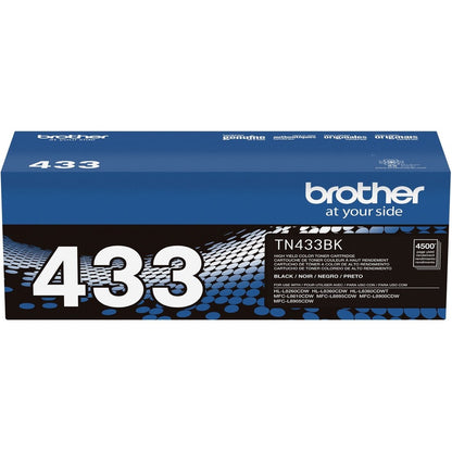 Cartouche de toner laser à haut rendement d'origine Brother TN433BK - Noir - 1 unité TN433BK