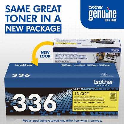 Cartouche de toner d'origine Brother TN336Y TN336Y