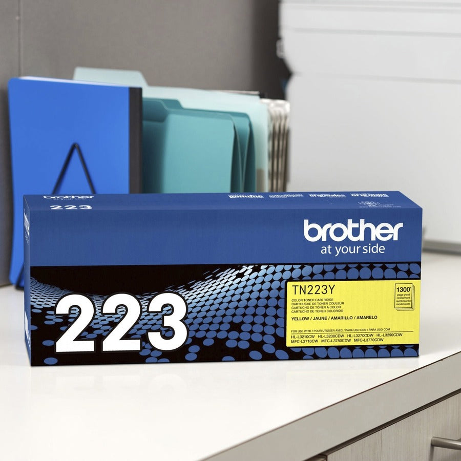 Brother TN-223Y Original Standard Yield Laser Toner Cartridge - Yellow - 1 Each TN223Y