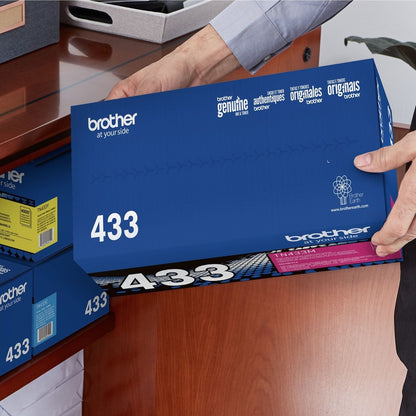 Brother TN433M Original High Yield Laser Toner Cartridge - Magenta - 1 Each TN433M