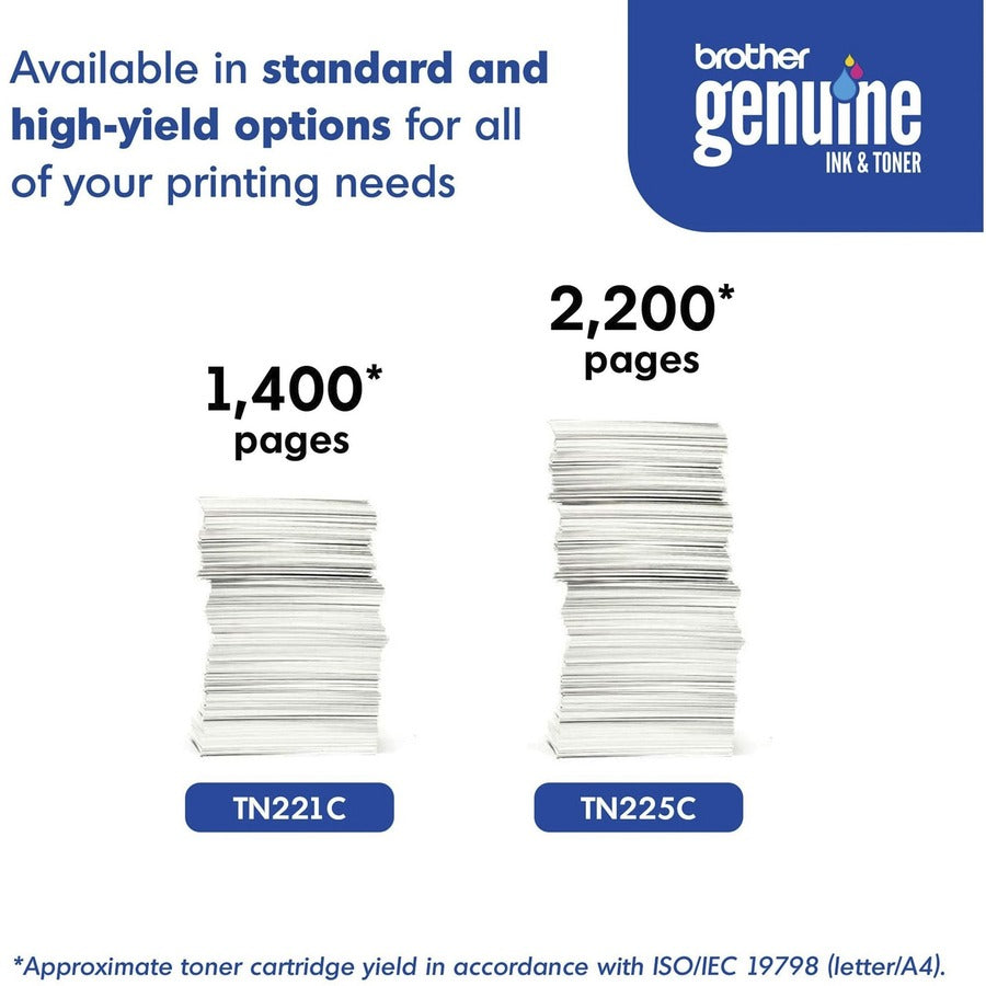 Cartouche de toner d'origine Brother TN221C TN221C
