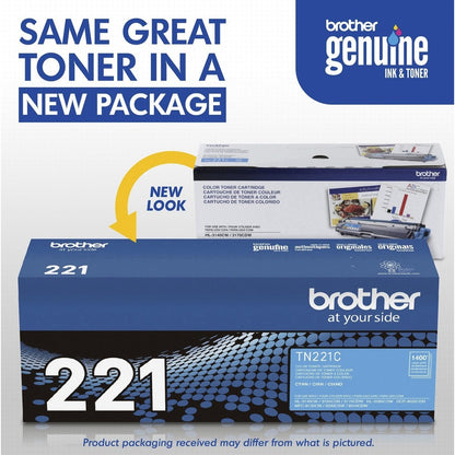 Cartouche de toner d'origine Brother TN221C TN221C