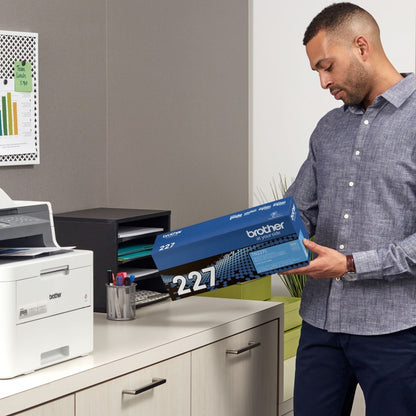 Brother TN-227C Original High Yield Laser Toner Cartridge - Cyan - 1 Each TN227C