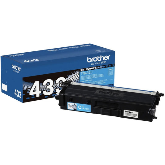 Cartouche de toner laser haute capacité d'origine Brother TN433C - Cyan - 1 unité TN433C