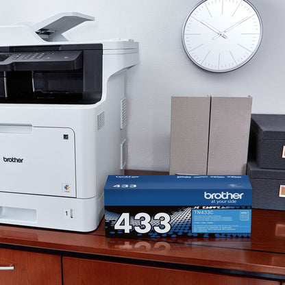 Brother TN433C Original High Yield Laser Toner Cartridge - Cyan - 1 Each TN433C