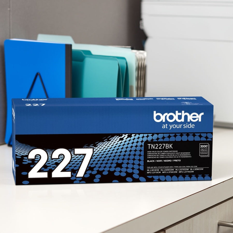Brother TN-227BK Original High Yield Laser Toner Cartridge - Black - 1 Each TN227BK