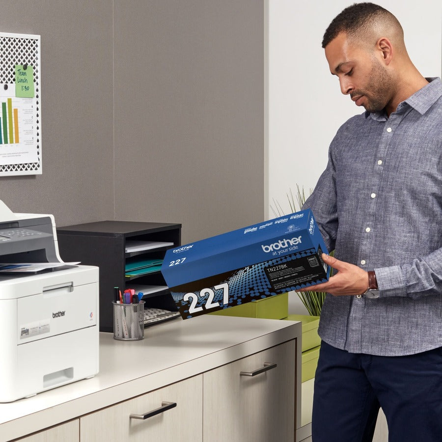 Brother TN-227BK Original High Yield Laser Toner Cartridge - Black - 1 Each TN227BK
