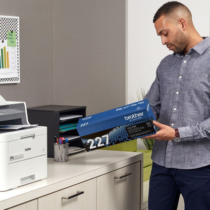 Brother TN-227BK Original High Yield Laser Toner Cartridge - Black - 1 Each TN227BK