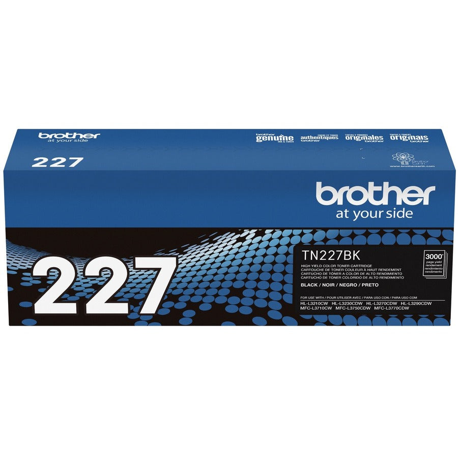 Brother TN-227BK Original High Yield Laser Toner Cartridge - Black - 1 Each TN227BK