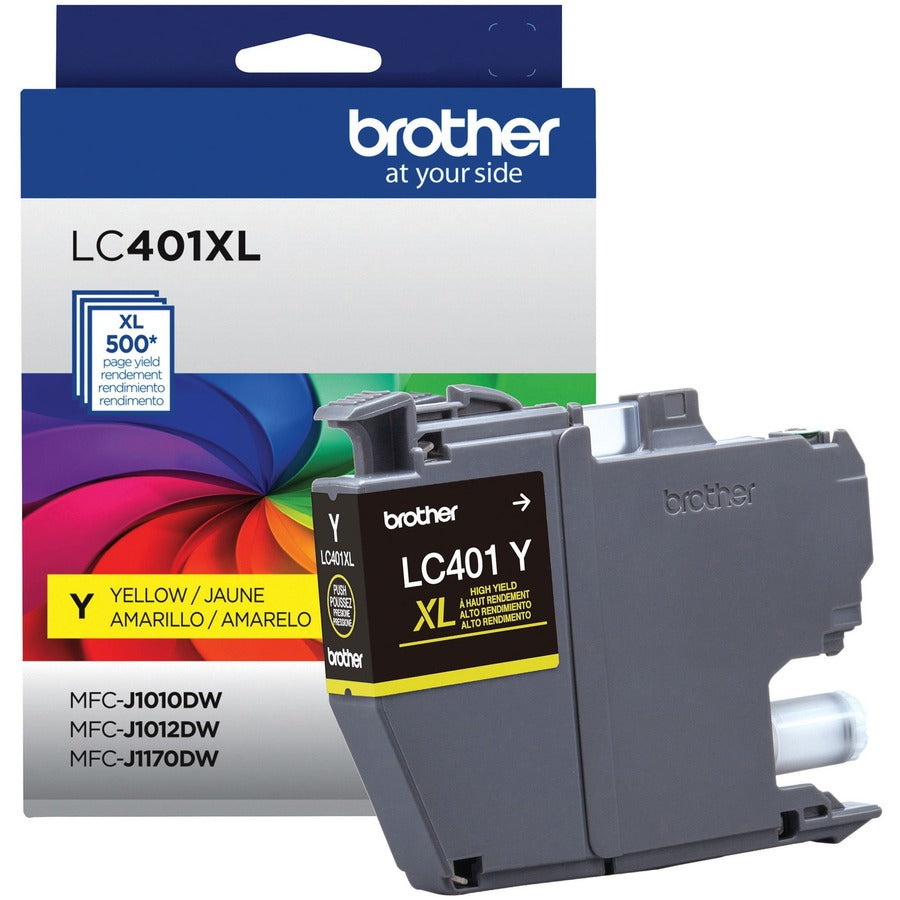 Brother LC401XLYS Original High Yield Inkjet Ink Cartridge - Single Pack - Yellow - 1 Pack LC401XLYS