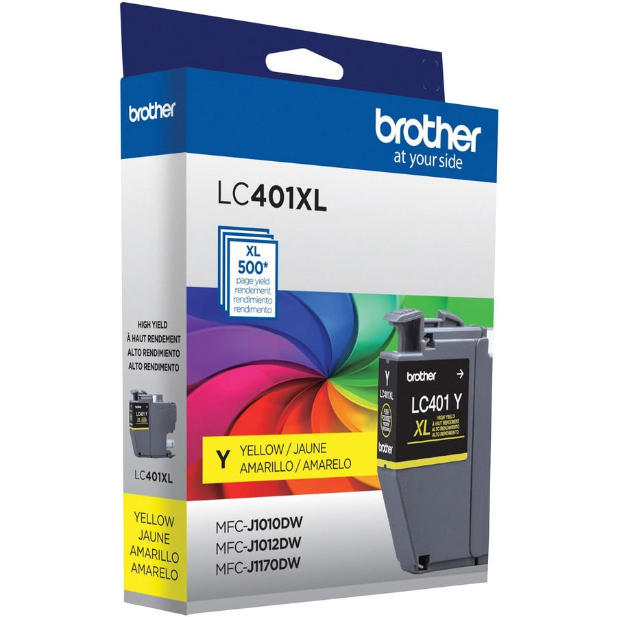 Brother LC401XLYS Original High Yield Inkjet Ink Cartridge - Single Pack - Yellow - 1 Pack LC401XLYS