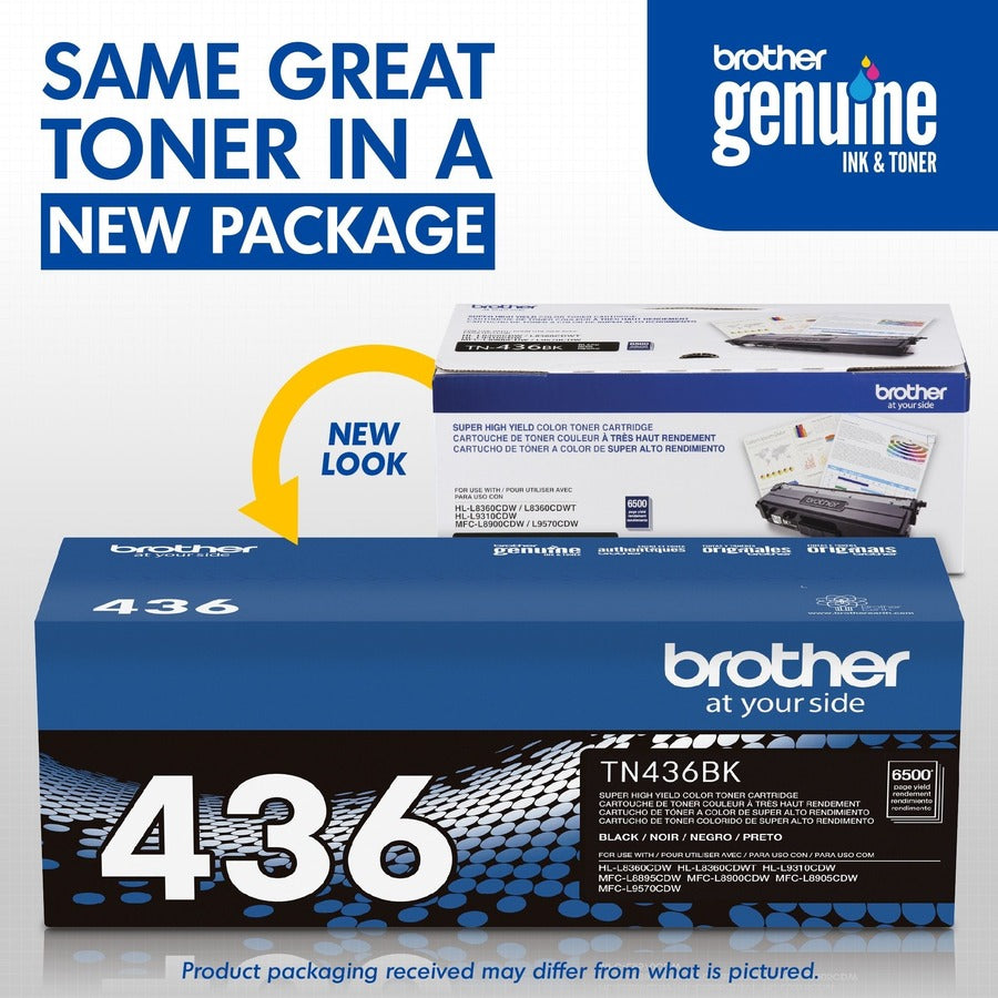 Brother TN436BK Original Laser Toner Cartridge - Black - 1 Each TN436BK