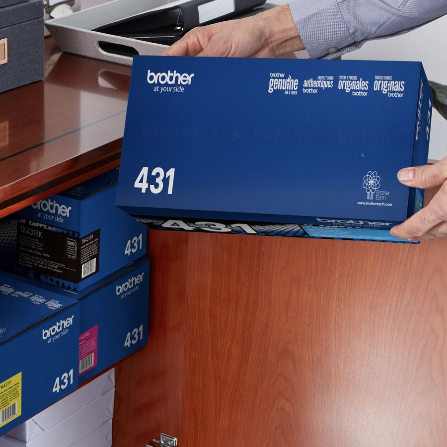 Cartouche de toner laser d'origine Brother TN431C à rendement standard - Cyan - 1 unité TN431C