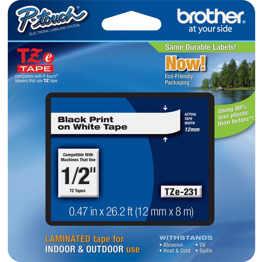 Cartouches de ruban laminé Brother P-touch TZe TZE231