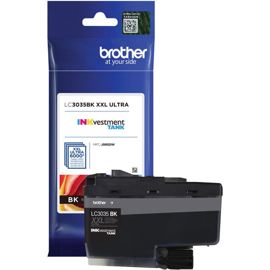 Brother INKvestment LC3035BKS Original Ultra High Yield Inkjet Ink Cartridge - Black - 1 Each LC3035BKS