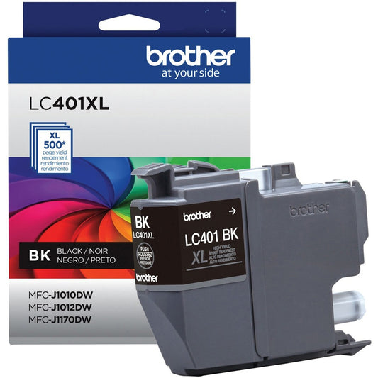 Brother LC401XLBKS Original High Yield Inkjet Ink Cartridge - Single Pack - Black - 1 Pack LC401XLBKS
