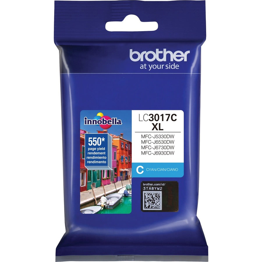 Brother Innobella LC3017C Original High Yield Inkjet Ink Cartridge - Cyan - 1 / Pack LC3017CS