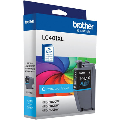 Brother LC401XLCS Original High Yield Inkjet Ink Cartridge - Single Pack - Cyan - 1 Pack LC401XLCS