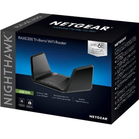 Routeur sans fil Ethernet Netgear Nighthawk RAXE300 Wi-Fi 6E IEEE 802.11 a/b/g/n/ac/ax RAXE300-100CNS