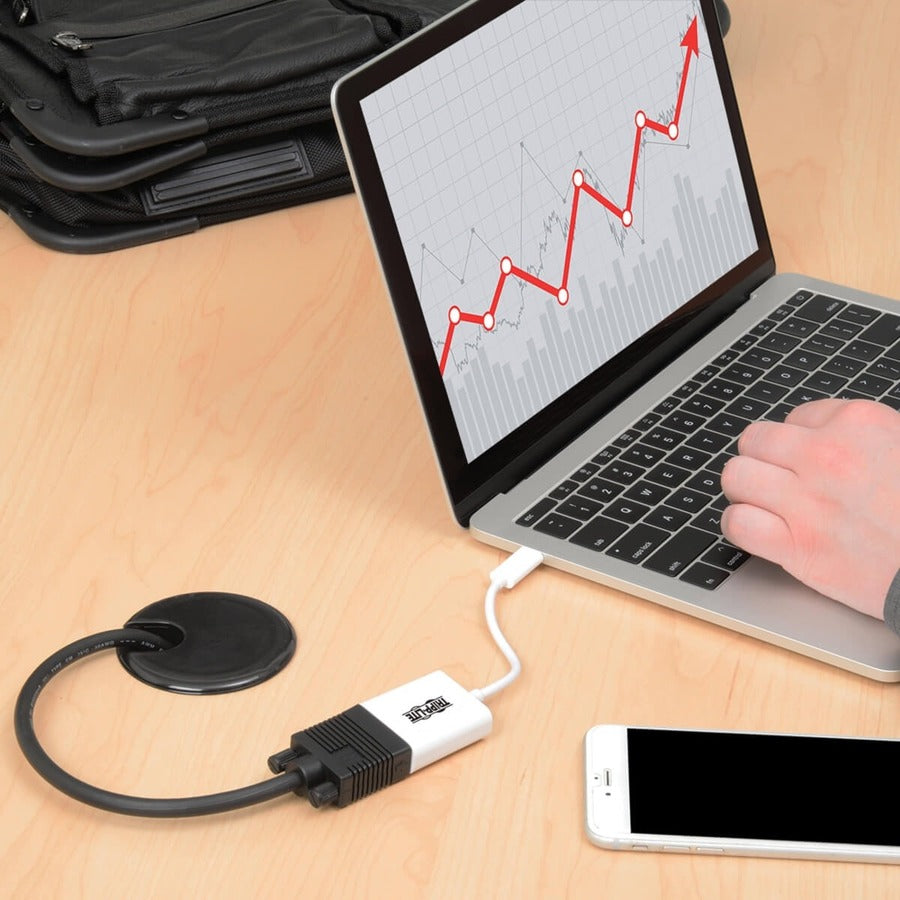 Adaptateur USB 3.1 Gen 1 USB-C vers VGA (M/F) Tripp Lite U444-06N-VGA-AM U444-06N-VGA-AM
