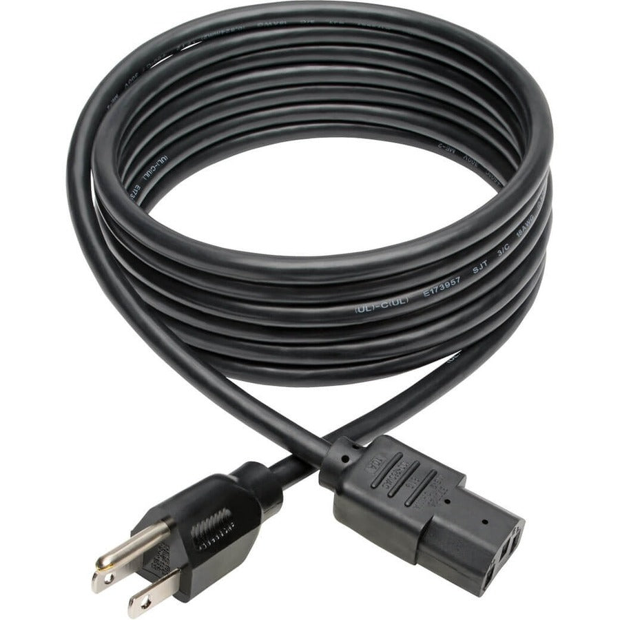 Câble d'alimentation pour ordinateur Tripp Lite 10 pieds 5-15P vers C13 10A 18AWG 10' P006-010
