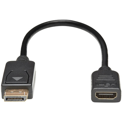 Adaptateur convertisseur vidéo DisplayPort vers HDMI Tripp Lite P136-001, M/F, 1 pi, noir P136-001