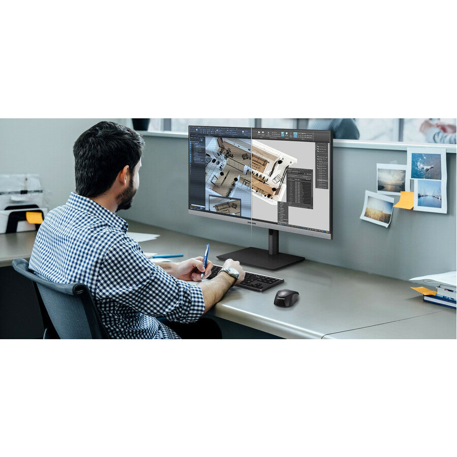 Moniteur LCD Full HD 23,8" Samsung Professional S24R650FDN - 16:9 - Gris bleu foncé LS24R650FDNXZA
