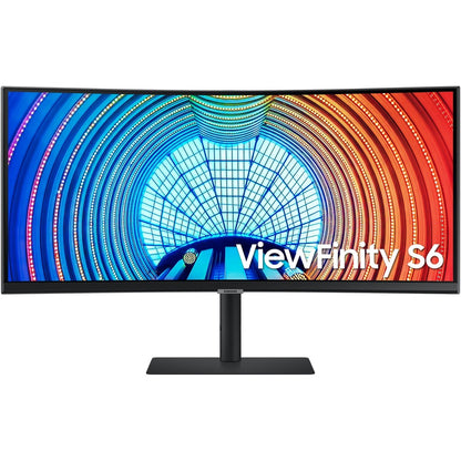 Moniteur LCD incurvé Samsung ViewFinity S6 S34A654UBN 34" UW-QHD - 21:9 - Noir LS34A654UBNXGO