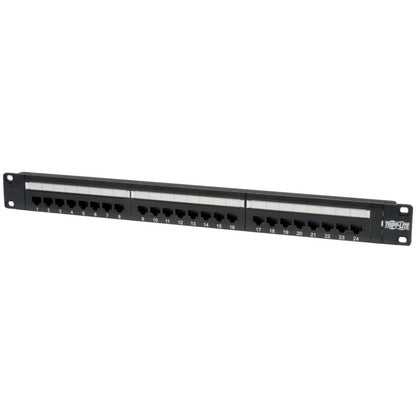 Panneau de brassage Tripp Lite 24 ports Cat6 Cat5 montage en rack 110 broches RJ45 Ethernet 1URM N252-024