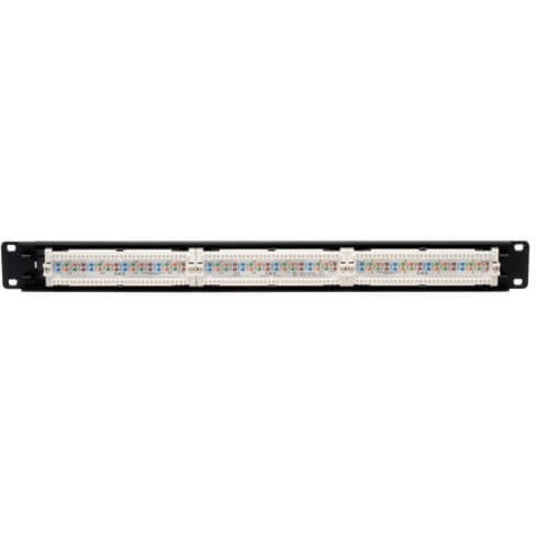 Panneau de brassage Tripp Lite 24 ports Cat6 Cat5 montage en rack 110 broches RJ45 Ethernet 1URM N252-024