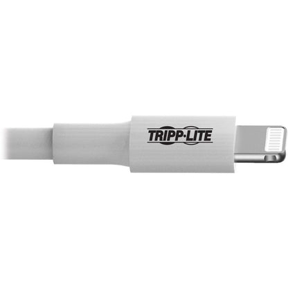 Câble de synchronisation/chargement USB Lightning de 3 pieds de Tripp Lite pour Apple iPhone/iPad Blanc 3' M100-003-WH