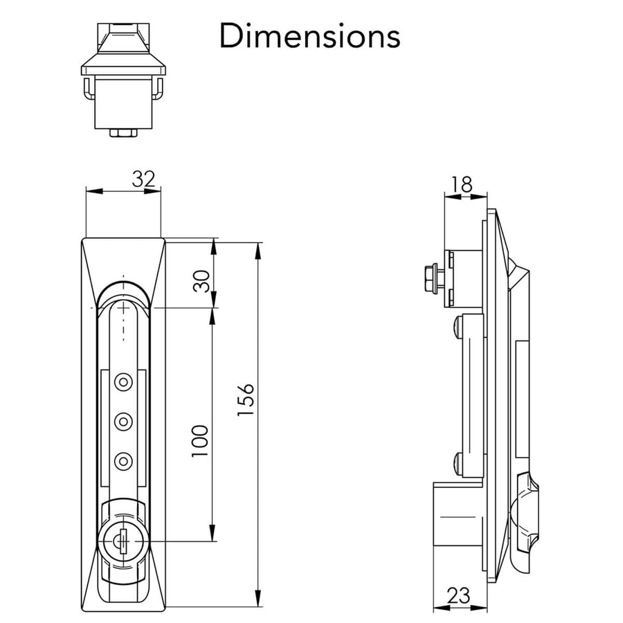 Serrure à combinaison pour porte Tripp Lite SmartRack SRCOMBO SRCOMBO