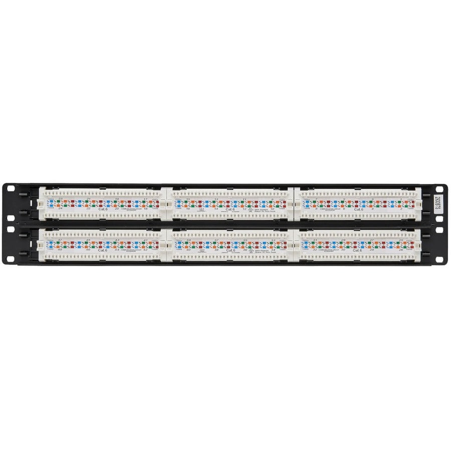 Tripp Lite 48-Port Cat6 Cat5 Patch Panel Rackmount 110 Punch Down RJ45 Ethernet 1URM 568B N252-048