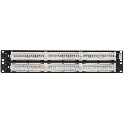Tripp Lite 48-Port Cat6 Cat5 Patch Panel Rackmount 110 Punch Down RJ45 Ethernet 1URM 568B N252-048