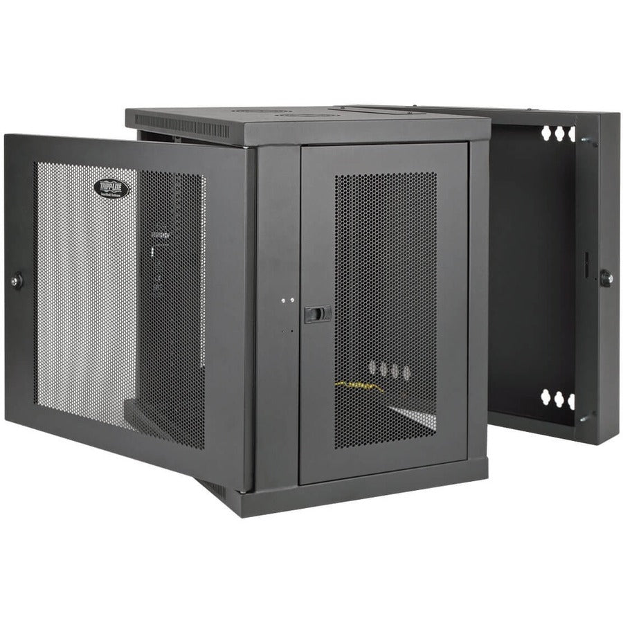 Armoire de montage mural pour rack Tripp Lite SmartRack 12U de profondeur UPS, arrière à charnière SRW12USDP