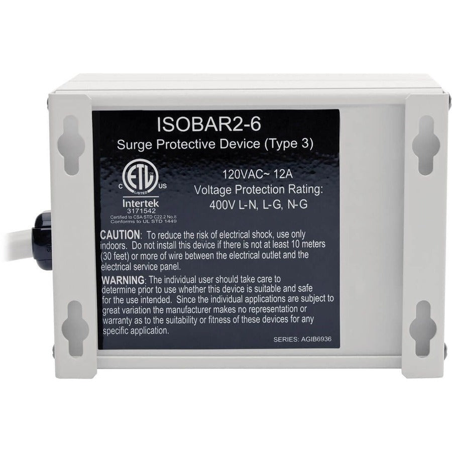 Parasurtenseur Tripp Lite ISOBAR2-6 IBAR2-6D