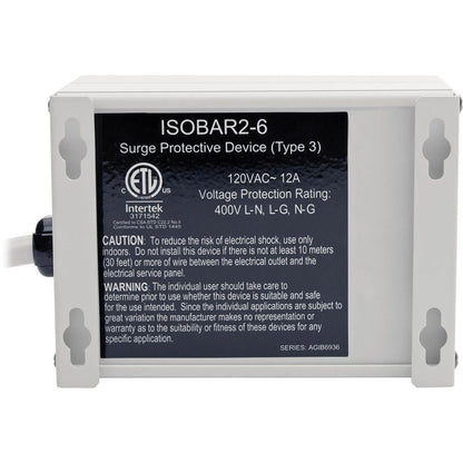 Parasurtenseur Tripp Lite ISOBAR2-6 IBAR2-6D