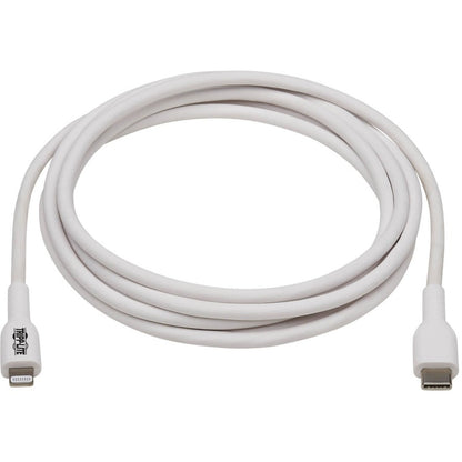 Câble de synchronisation/chargement USB-C vers Lightning Tripp Lite (M/M), certifié MFi, blanc, 2 m (6,6 pi) M102-02M-WH