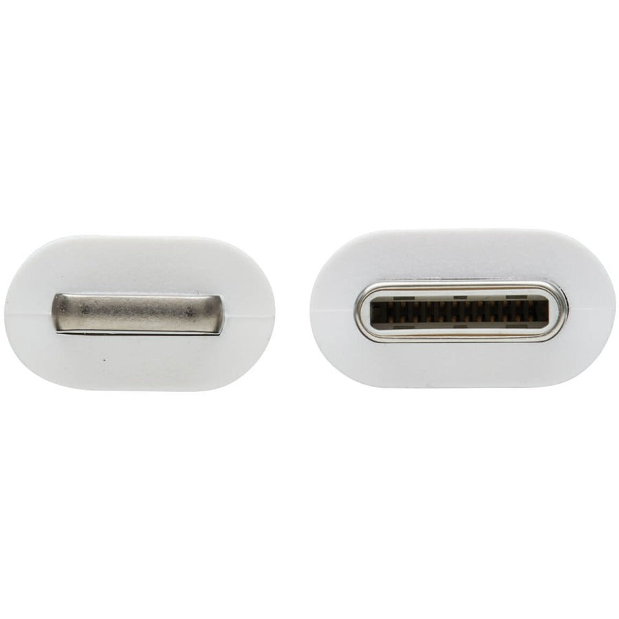 Câble de synchronisation/chargement USB-C vers Lightning Tripp Lite (M/M), certifié MFi, blanc, 2 m (6,6 pi) M102-02M-WH