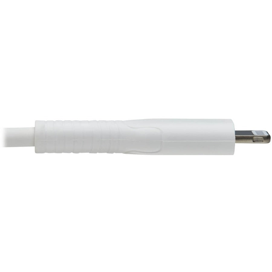Câble de synchronisation/chargement USB-C vers Lightning Tripp Lite (M/M), certifié MFi, blanc, 2 m (6,6 pi) M102-02M-WH